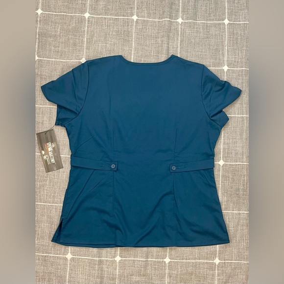 NEW Greys Anatomy Matching Scrub SET Classic Drawstring Pants & Mock Wrap Top XL - Picture 11 of 13
